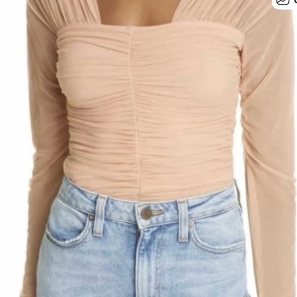 ALC Ruched Tan Top - Picture 8 of 12